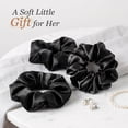 thumbnail image 7 of Livhil 6 Pcs Satin Scrunchies for Women, Satin Hair Ties, Stylish Width Elastic Hair Scrunchies Accessories, Classic Black, 7 of 7