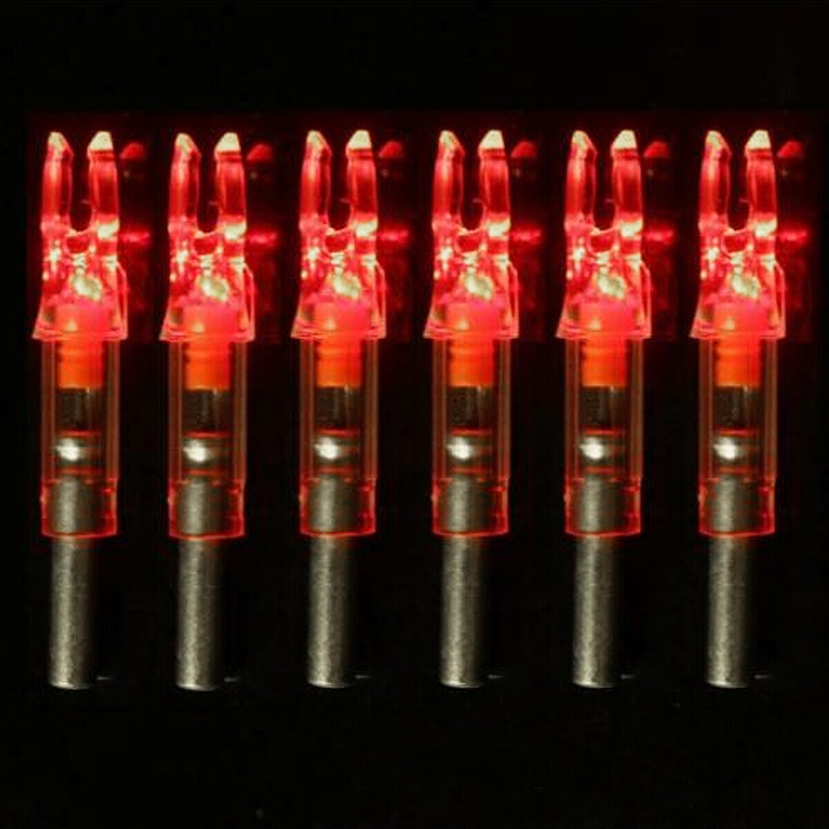 LED Lighted Nocks Archery Arrow Shooting Hunting 6.2mm Nocks Tail Set
