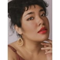 thumbnail image 7 of Boho Chic Handmade Rattan Wood Dangle Drop Earrings for Women, Bohemian Summer Beach Statement Jewelry Gift for Women, 7 of 7