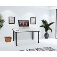 thumbnail image 2 of Regency Kee 60 x 24 in. Mobile Desk- White Top, Black Legs, 2 of 6
