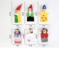 thumbnail image 3 of 4 pieces of finger dolls Mermaid Little Red Riding Hood cartoon finger doll baby educational props, 3 of 5