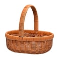 thumbnail image 3 of Cesta Ovalada de Mimbre para Frutas con Asas Alargadas, Multifuncional para Bodas Y Camping, Ligera Y Perfecta para Picnics. Fabricada en Polipropilen Talla S, 3 of 8