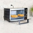 thumbnail image 4 of Total Chef 4-Slice Toaster Oven with Timer and Temperature Control (1,000 Watts), Versatile Oven for Toasting & Baking, 4 of 9