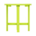 thumbnail image 4 of Garden 18" Inch Round Plastic Outdoor Patio Side Table, Lime Green, 4 of 7