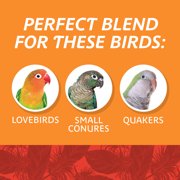 Pennington Medium Bird Blend Bird Food for Cockatiels, Love Birds; 3 lb Bag