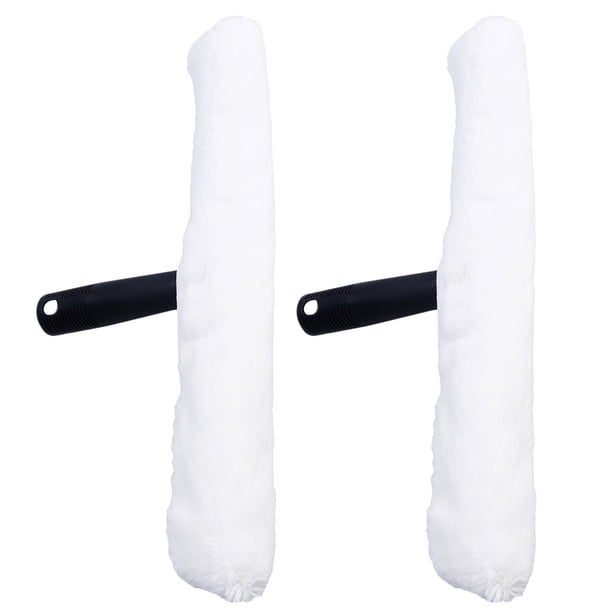 1 cabezal de repuesto para escobilla de goma para lavado de ventanas, aplicador de agua, accesorio con funda desmontable.