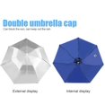 thumbnail image 3 of czcpp-UV Umbrella Hat, with Umbrella Fishing Gardening Folding Umbrella One Canopy, 3 of 4