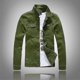 thumbnail image 1 of Nueva moda para hombre, chaqueta vaquera, chaqueta vaquera blanca para hombre, chaqueta vaquera informal para hombre, chaqueta vaquera ceñida, abrigo de algodón, prendas de vestir, ropa masculina, 1 of 5