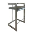 thumbnail image 4 of Bar Chair with Gray Polyurethane Cushion and Stainless Steel Base, 4 of 4