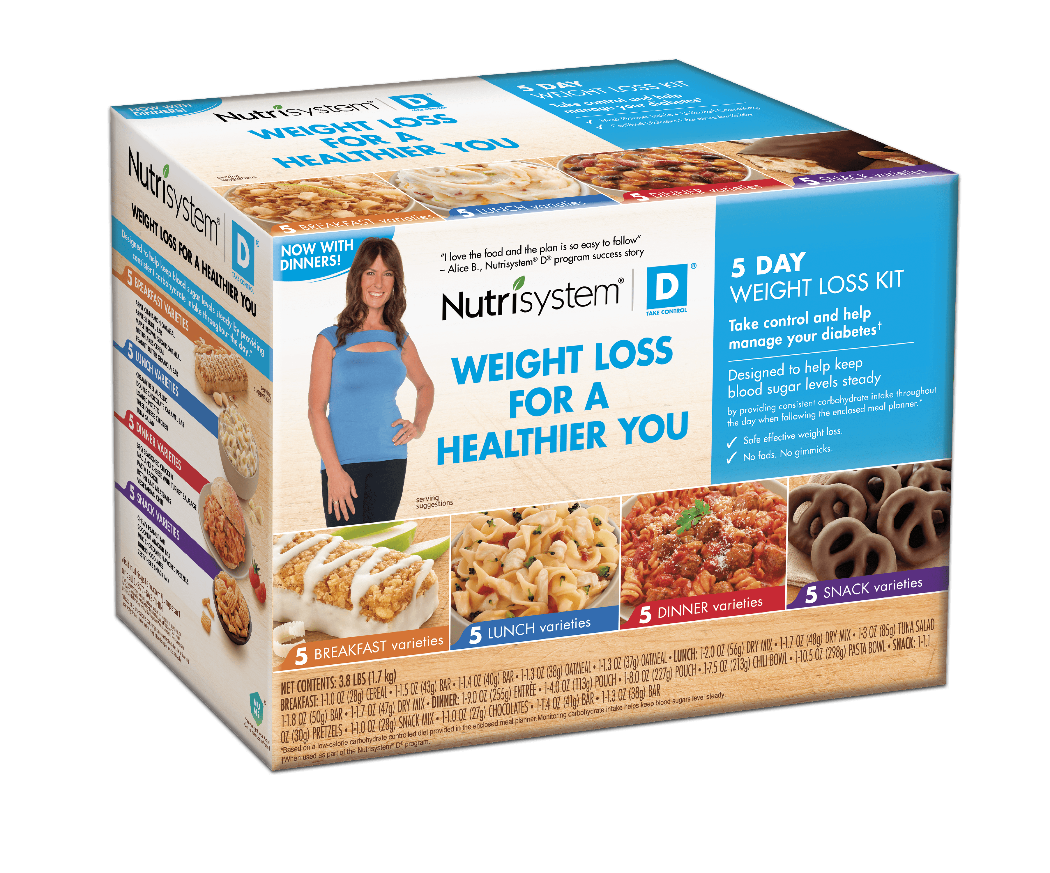 Nutrisystem 5 Day Weight Loss Diabetic Kit Breakfast Lunch Dinner