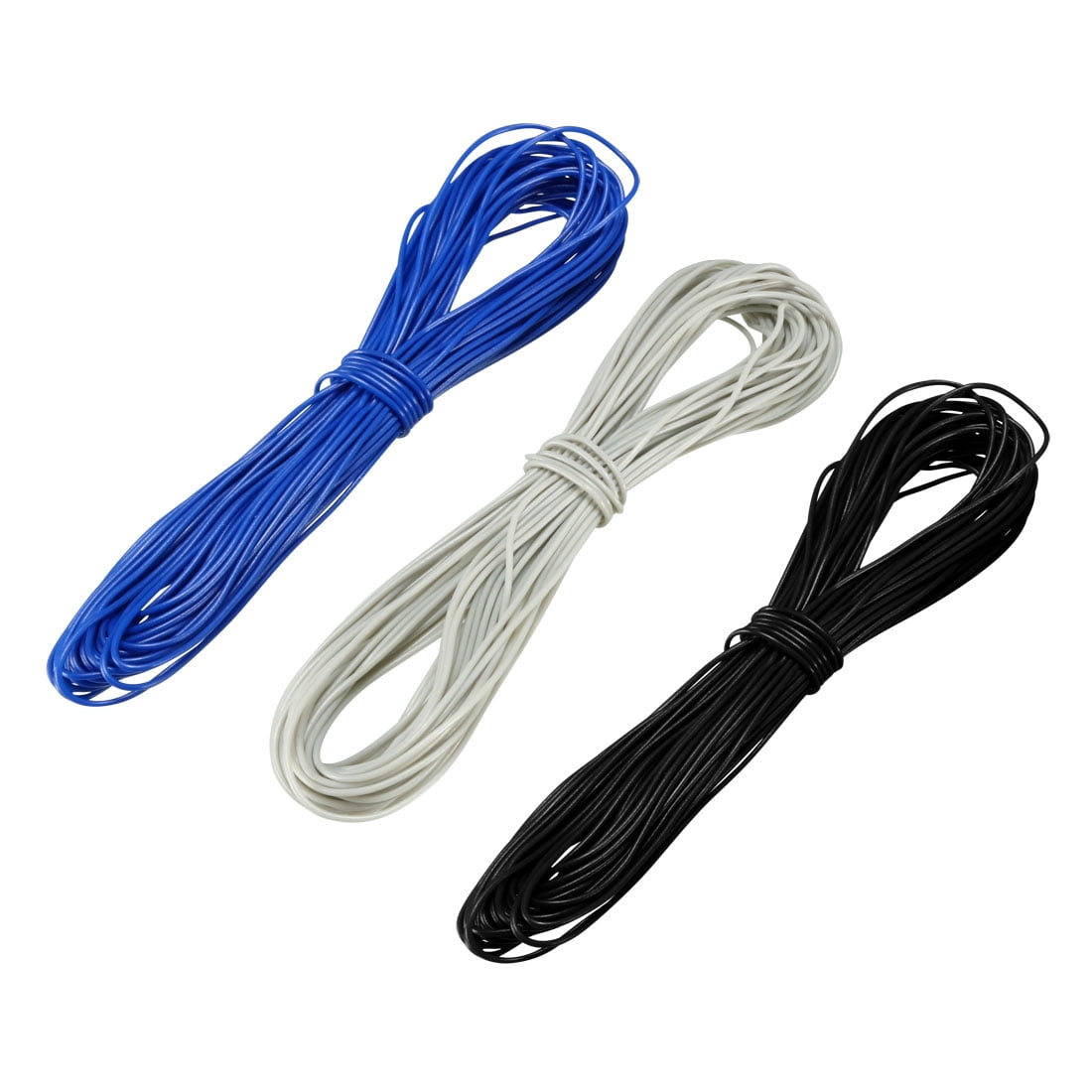 3 Fils De Cuivre étamé Pour Emballage - 30 AWG, 6m Chacun, 3 Couleurs (noir, Bleu, Gris)