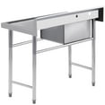 thumbnail image 2 of M optimized Stainless Steel Sink, Commercial Kitchen Prep & Utility Sink Free Standing Single Bowl for Restaurant Laundry Garage Bar Workshop, 2 of 7