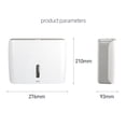 thumbnail image 3 of No Punching square ABS Refillable Paper Towel Dispenser Wall Mountedhand Kitchen Tissue Dispenser Hand Tissue Dispenser grey, 3 of 5