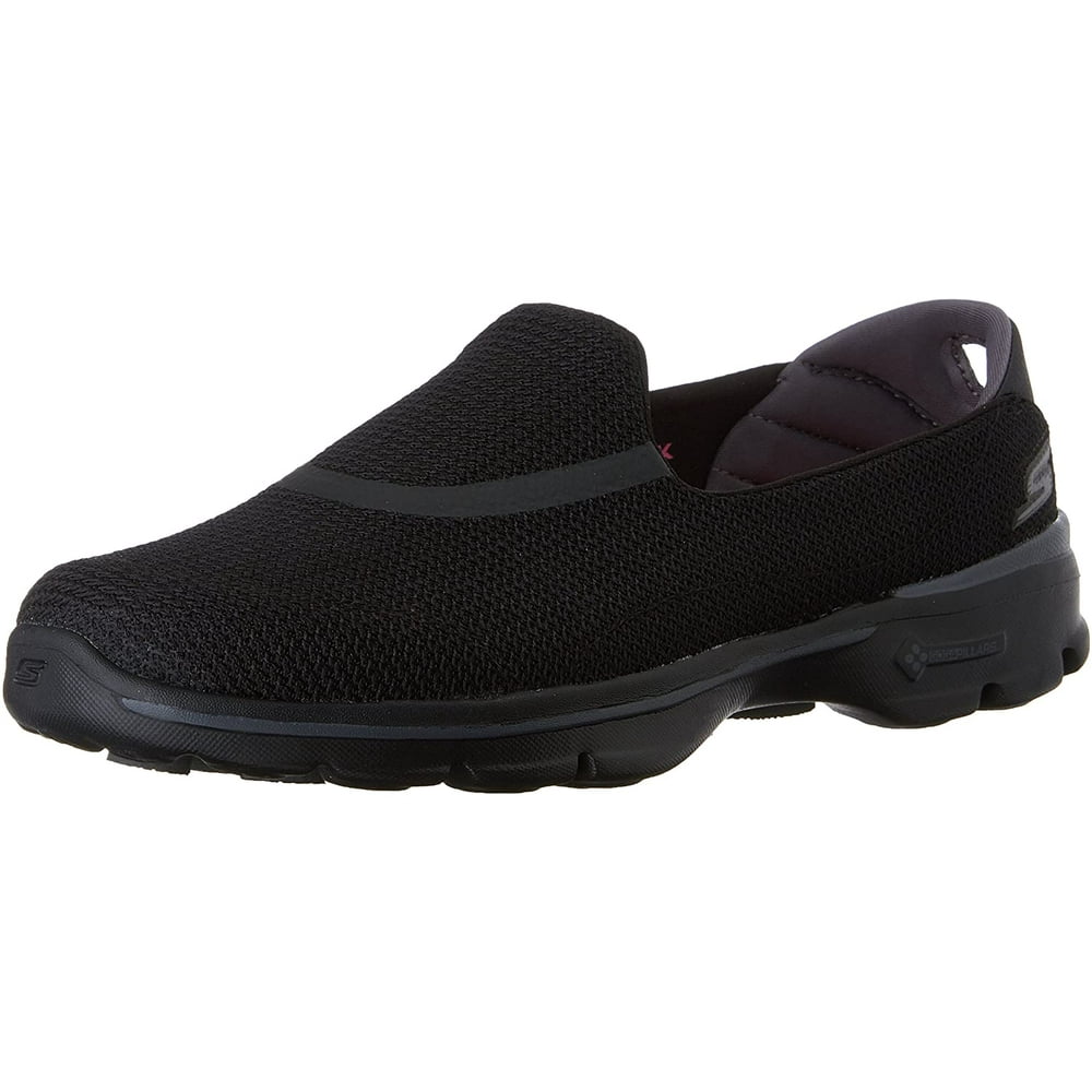 Skechers - Skechers Performance Women's Go Walk 3 Slip-On Walking Shoe, Black, 9 XW US - Walmart