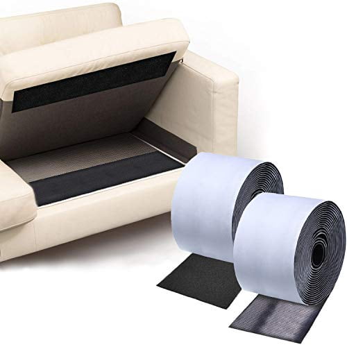 TEUVO Couch Cushion Non Slip Pads to Keep Couch Cushions from Sliding Hook and Loop Tape with Adhesive for Smooth Surfaces 2m Long and 11cm Wide TEUVO Couch Cushion Non Slip Pads to Keep Couch Cushions from Sliding Hook and Loop Tape with Adhesive for Smooth Surfaces 2m Long and 11cm Wide