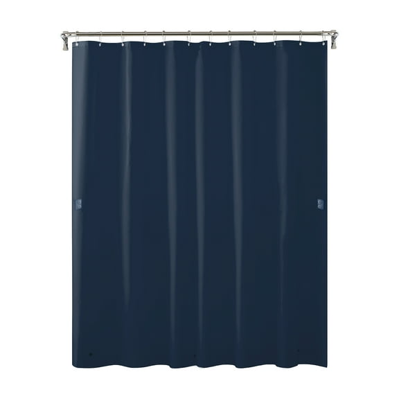 Clorox Shower Curtain Liner Heavyweight Waterproof PEVA with Metal Grommets 72" x 72" Royal Blue