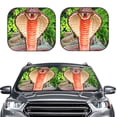 thumbnail image 2 of Zufioo Cobra Snake Print Folding Car Windshield Sun Visor, Anti-ultraviolet Sun Visor, Suitable for Trucks, Vans Car Accessories-Large, 2 of 6