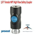 thumbnail image 2 of 10 Pack Prevost ISI 061201 High Flow Safety Air Coupler 1/4" FNPT Prevo S1, 2 of 4