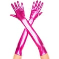 thumbnail image 2 of Music Legs Women's Extra long metallic gloves 457-BLACK, 2 of 7