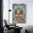 thumbnail image 3 of Pósteres tibetanos de Thangka Buddha Shakyamuni, obras de arte, póster en lienzo, impresiones artísticas estéticas para pared, decoración moderna para el hogar, regalos de 24 x 36 pulgadas (60 x 90, 3 of 6