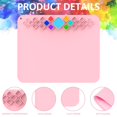 thumbnail image 4 of 20”x16.5” Silicone Craft Mat Silicone Painting Sheet with Palette Inch Scale Multifunctional Large Silicone Sheet Blue, 4 of 9