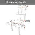thumbnail image 6 of Large Chair Slipcovers,XL Dining Room Chair Covers Removable Washable Anti-Dust Spandex Printed Fabric High back Chair Protector for Kitchen Banquet Hotel Decoration-1 Pcs-D, 6 of 8