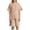a-Beige43574, variant on Womens Solid Color Ribbed Knit Two Piece Outfit Crew Neck Short Sleeve Top High Waist Bermuda Shorts Casual Matching Set For Loungewear Daily Wear Leisure Set