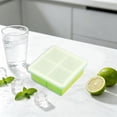 thumbnail image 6 of 4 Cavity Food Grade Silicone Freezer Tray With Lid Square Divided Storage Container Ice Cube Mold For Food Preservation, 6 of 6