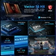 thumbnail image 5 of Thunderobot Radiant 16 Laptop, 16" WQXGA 300Hz, Intel i9-14900HX, GeForce RTX 5080, 64GB DDR5 RAM, 2TB SSD, Win11, 5 of 6