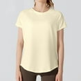 thumbnail image 3 of T-shirt Décontracté à Col Rond Respirant pour Hommes Femmes Été Tenue de Sport Léger Confortable Couleur Unie Design Ajouré, 3 of 6