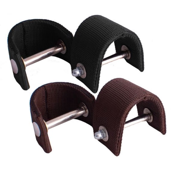 Showman 3" Nylon Stirrup Turners (Black)