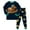 B3-Dark Green, variant on 5-6T 7-8Y 9-10Y Children Outfits Boy Sleepwear for Kid Long Sleeve Tee Shirt and Pants Soft Set Boys Fall Winter Pajamas Sizes 6-7 Years,Black