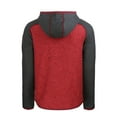 thumbnail image 3 of Men's Cutter & Buck Heather Red/Heather Charcoal Washington Commanders  Americana Mainsail Full-Zip Hooded Jacket, 3 of 3