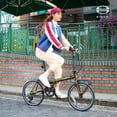 thumbnail image 4 of Birch Vélo Pliant 20 Pouces pour Adulte Shimano 7 Vitesses avec Rack de Rangement avant Double Frein V 100% Préinstallé, Vert, 4 of 8