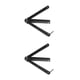 thumbnail image 1 of Seitruly Peine plegable de acero inoxidable para entrenamiento, cuchillo de mariposa, peine, barba, bigote, cepillo, herramienta de estilismo de Negro 2piezas, 1 of 6