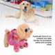 thumbnail image 4 of Cachorro De Peluche Eléctrico, Lindo Perro De Peluche Eléctrico Interactivo De Alta Simulación, Canto Cómodo Para Niños Para Regalo De Cumpleaños, 4 of 7