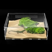 Micro Habitat Terrarium Enclosure, Jumping Spider Enclosure with Locking Latch for Small Tree Dwelling Reptiles,Tarantula, Amphibians, Spiders,Invertebrates (6x11x16 inch)