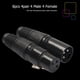 thumbnail image 5 of Negro 8 piezas 4 macho 4 hembra XLR 3 pines micrófono Audio Cable conectores enchufes, 5 of 9