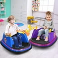 thumbnail image 3 of Gymax 12V Vehicle 360 Degree Spin Race Toy Kids Ride On Bumper Car w/ Remote Control Blue, 3 of 10