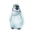 thumbnail image 2 of Sheppard, Lucca 26x32 White Modern Wood Framed Museum Art Print Titled - Baby Penguin, 2 of 4