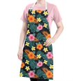 thumbnail image 5 of Pioneer Flower Floral Print Pattern Apron for Women and Men, Cotton Linen Waterproof with Pockets, Adjustable, 33x27 Inch for Kitchen, Gardening, BBQ, Salon, 5 of 6