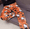 Orange, variant on Hello Kitty Cute Coral Fleece Sleep Pants for Women, Cartoon Print Warm Loungewear