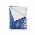 thumbnail image 2 of Grunge Soft Flannel Fleece Throw Blanket, Wet Surface Inspired Bubble Water Rain Drop Crystals Freshness Design, Cozy Plush for Indoor and Outdoor Use, 50" x 60", Violet Blue, by Ambesonne, 2 of 6