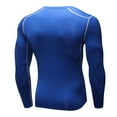 thumbnail image 4 of ZyeKqe Workout Tops for Men Casual Long Sleeve Quick Drying Muscle T-Shirts Slim Fitted Athletic Shirts, 4 of 6