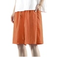 thumbnail image 1 of Diufon Men's Athletic Shorts Cotton Linen Drawstring Waisted Outdoor Sport Shorts Spring Summer Shorts with Pockets, 1 of 6