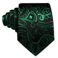thumbnail image 4 of Set de Corbata Barry.Wang Verde y Negro con Estampado Floral 150 cm, 4 of 5