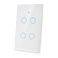 thumbnail image 3 of Interruptor de pantalla táctil WIFI de un solo círculo para CA de 4 vías 95- blanco Nikou, 3 of 15
