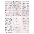 thumbnail image 1 of 6 piezas de pegatinas estilo Graffiti letras en inglés números para portátil calcomanías adhesivas decorativas para manualidades de álbumes de recortes decoración de teléfono móvil portátil, 1 of 7