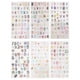 thumbnail image 1 of 6 piezas de pegatinas estilo Graffiti letras en inglés números para portátil calcomanías adhesivas decorativas para manualidades de álbumes de recortes decoración de teléfono móvil portátil, 1 of 7
