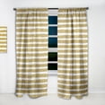 thumbnail image 2 of Designart 'Golden Cubics Horizontal Lines ' Mid-Century Modern Curtain Panel, 2 of 5